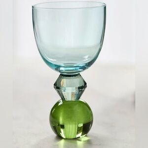 Anthropologie crystal Gemmie wine glasses -LAST SET of 4!